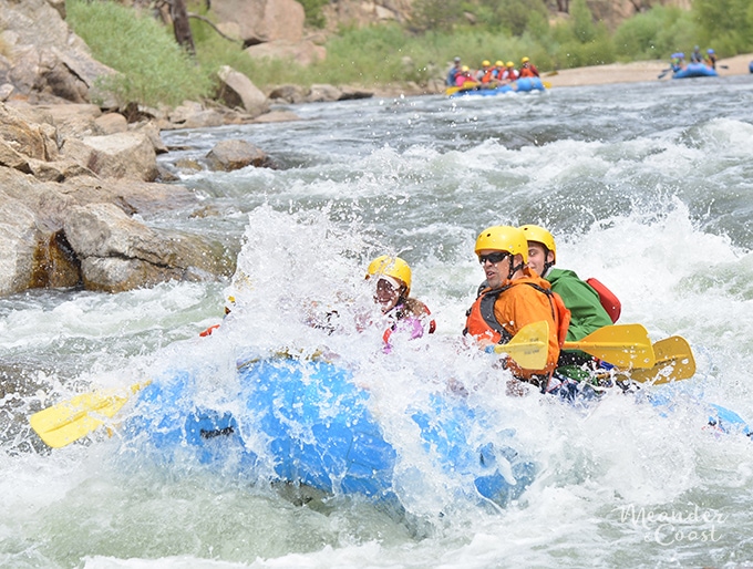 Arkansas River Whitewater Rafting. Browns Canyon is a fantastic rafting trip for teens! | Meander & Coast