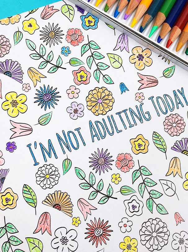 A Case of the Mondays snarky adult coloring book from Carla Schauer Studio