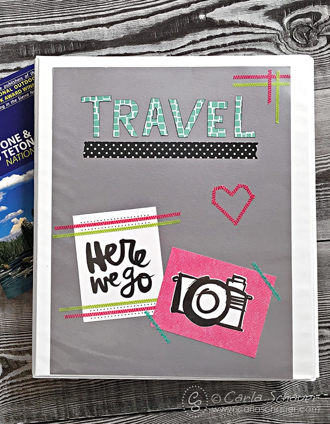 Great Idea! Make a travel binder to keep printable activities together.