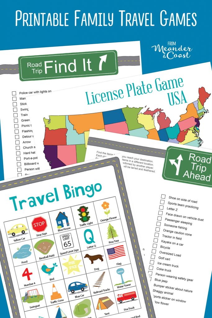 Family Road Trip Car Games and Activities - Meander &amp; Coast