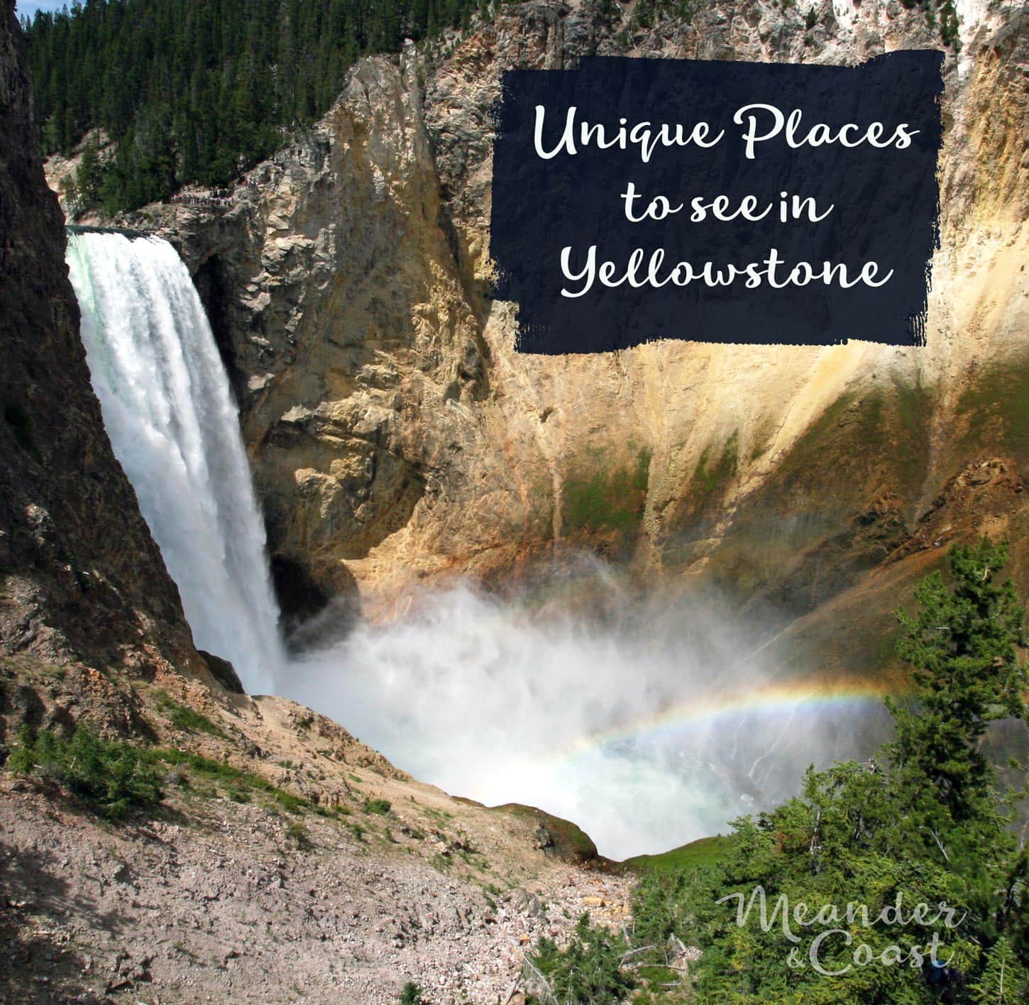 Off the beaten path, unique places to see in Yellowstone. | Yellowstone Attractions that aren't Old Faithful. Meander & Coast #yellowstone #nationalpark #yellowstoneattractions #thingstosee #wyoming